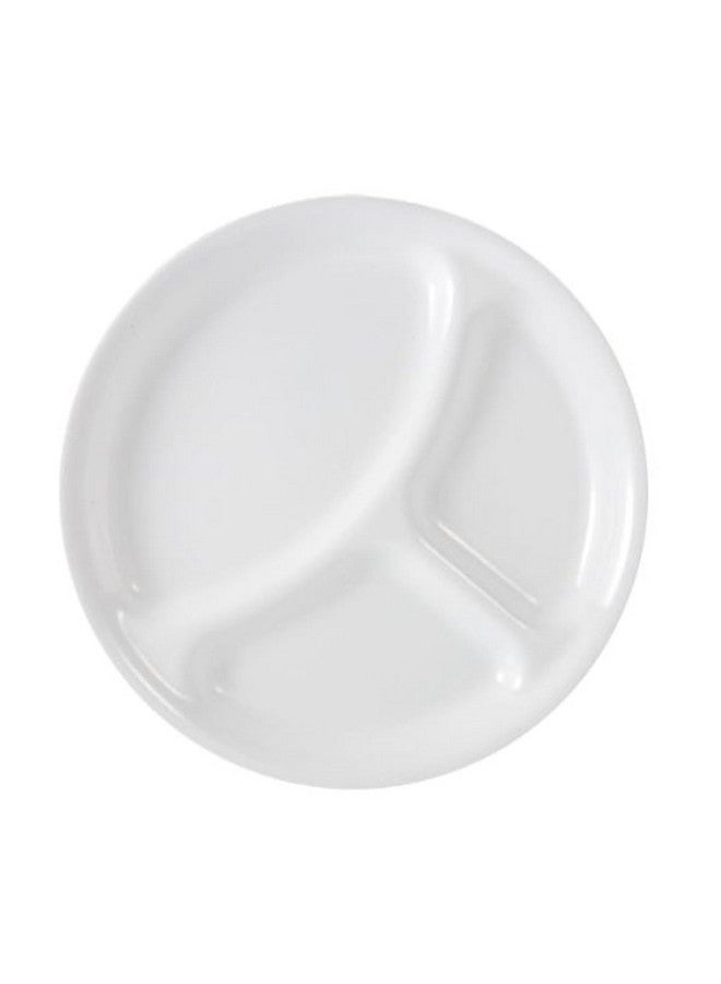 Corelle Livingware Divided Plate, 10-1/4-Inch, Winter Frost White - Image 1