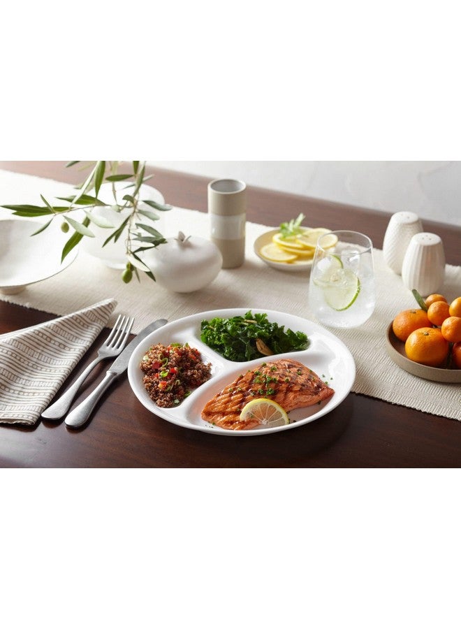 Corelle Livingware Divided Plate, 10-1/4-Inch, Winter Frost White - Image 3