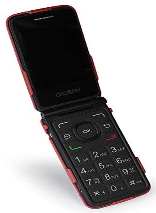 نيكيد سيل فون جراب Nakedcellphone لهاتف Alcatel Go Flip V، غطاء صلب واقٍ [بنقشة شبكية] متوافق مع MyFlip 4G وQuickFlip وAT&T Cingular Flip-2 (A405DL، 4051s، 4044، A405DL) - أحمر فاقع - Image 5