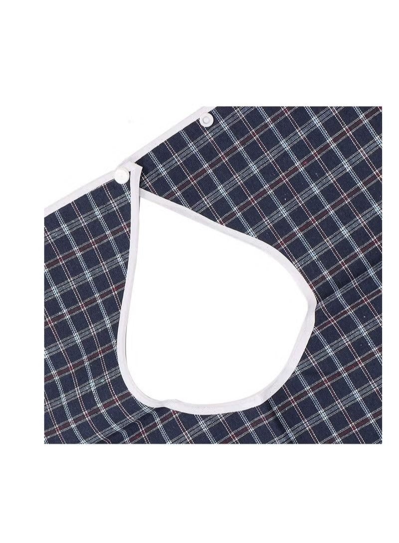 المرايل الكبار ، مريلة Eldly للماء ، مرايل طعام قابلة للغسل للبالغين حامي ملابس مريلة وقت الطعام ، للنساء المسنات ، حامي ملابس قابلة لإعادة الاستخدام - Image 4