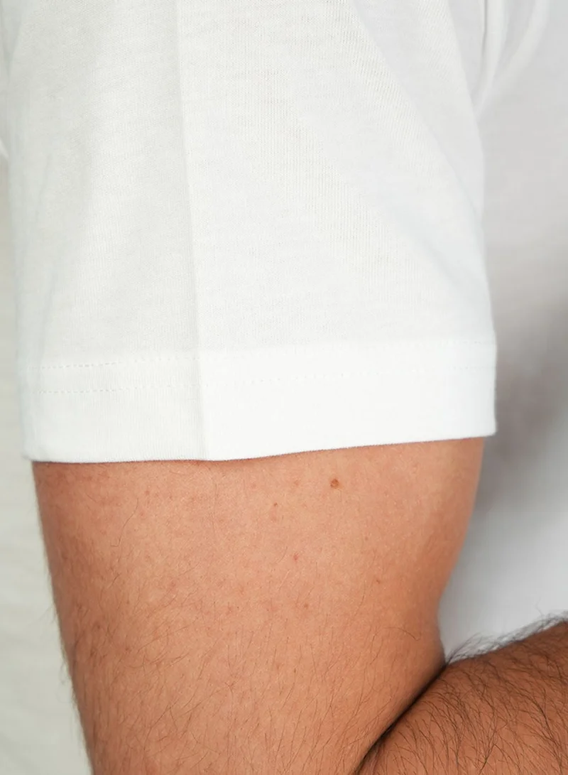 GIORDANO  Men’s Slim Cotton Crew Neck Message Print Tee for Men | Best Price UAE