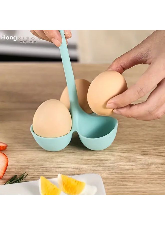 Orange Egg Cooker Steamer Basket With 3 Holes For Stovetop Induction And Sous Vide - Image 5