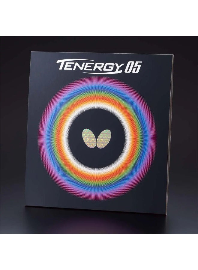 Butterfly Tenergy 05 Table Tennis Rubber - Black, 1.9mm - Image 1