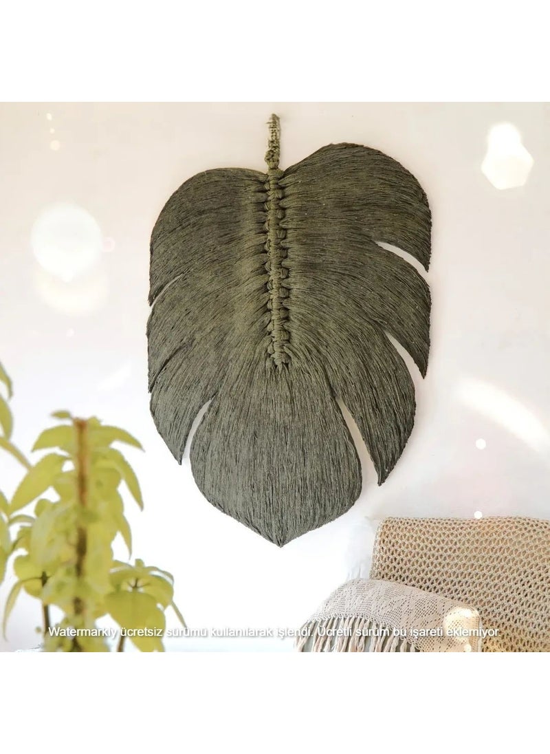 Ninastore Macrame Decorative Wall Ornament Leaf Model Stylish Design 