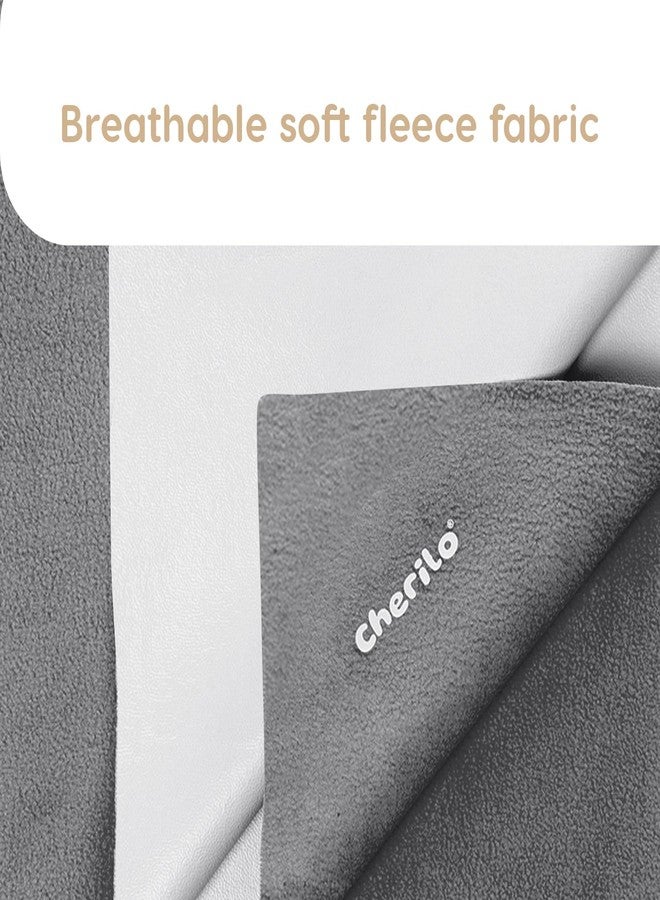 Cherilo Quick Dry Waterproof Protector Baby Dry Sheets, Small (50cm X 70cm)| Grey, Pack of 2 - Image 2