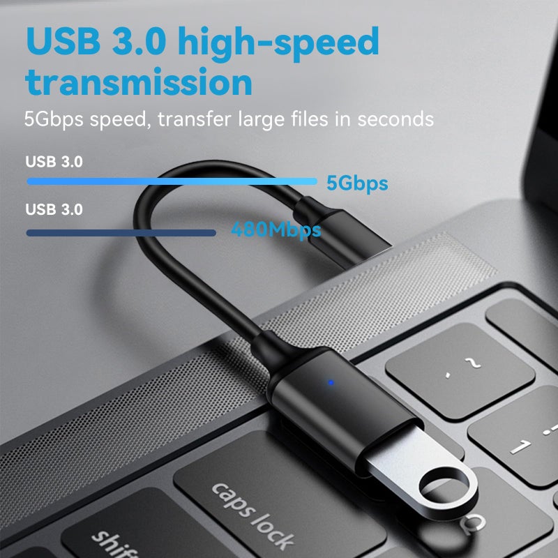 OITYEUF USB C to USB 3.0 Adapter 2 Pack, Type C Male to USB Female OTG Cable Thunderbolt to USB Adapter Compatible for iPhone 16 15 Pro Max iPad MacBook Pro/Air 2023 2022 M1 M2 Galaxy S23 S22 Note 10 - Image 2
