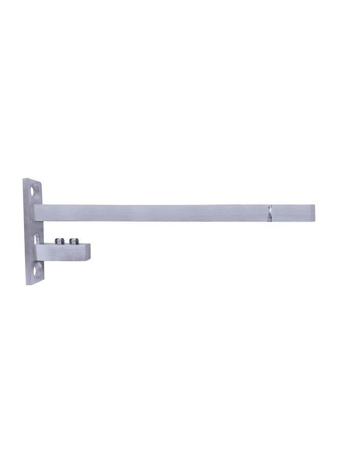 Atlantic Atlantic Adjustable Stainless Steel F Type Glass Shelf Bracket 10 inch (Stainless Steel Silver, Matt Finish Adjustable 6/8/10/12 mm Pack of 2 Piece)  - Image 2