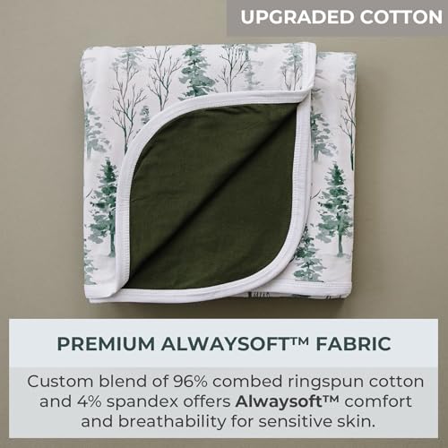 Pobibaby Soft Neutral Baby Blanket - Comfortable Premium Cotton Toddler Quilt, Ideal for Boys and Girls - Perfect Baby Boy, Baby Girl Toddler Blanket - Warm, Soft Baby Blankets (Magical Woods) - Image 3