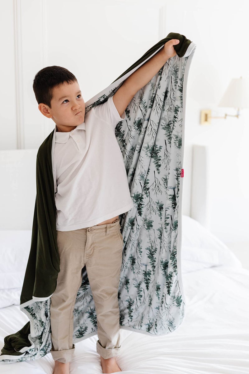 Pobibaby Soft Neutral Baby Blanket - Comfortable Premium Cotton Toddler Quilt, Ideal for Boys and Girls - Perfect Baby Boy, Baby Girl Toddler Blanket - Warm, Soft Baby Blankets (Magical Woods) - Image 5