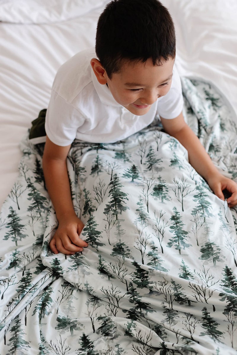 Pobibaby Soft Neutral Baby Blanket - Comfortable Premium Cotton Toddler Quilt, Ideal for Boys and Girls - Perfect Baby Boy, Baby Girl Toddler Blanket - Warm, Soft Baby Blankets (Magical Woods) - Image 4