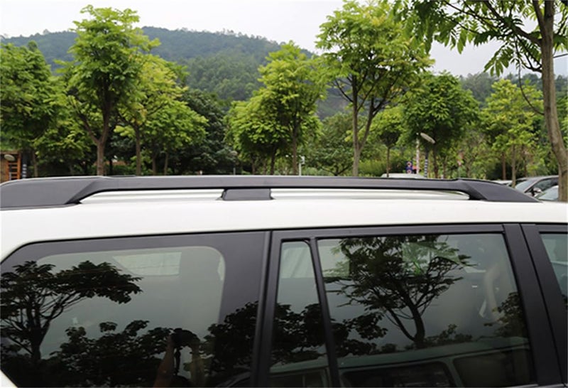 غطاء نهاية ساق رف السقف لسيارة تويوتا لاند كروزر برادو FJ150 2010-2022، ملحقات خارجية سوداء 4 قطع - Image 4