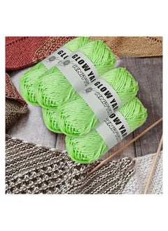 5Pcs Glow in The Dark Yarn, Luminous Yarn for Crocheting, 55 Yards Sewing Supplies, Scrubby Yarn for Beginners I Love This Yarn for Knitting,Crochet and DIY Party Supplies Fluorescent (Light Green) - pzsku/ZC2BCC756EA15A0989A5BZ/45/_/1695696533/09570af4-b31c-4253-a091-f61d9b7df243