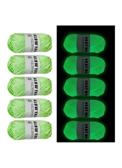 5Pcs Glow in The Dark Yarn, Luminous Yarn for Crocheting, 55 Yards Sewing Supplies, Scrubby Yarn for Beginners I Love This Yarn for Knitting,Crochet and DIY Party Supplies Fluorescent (Light Green) - pzsku/ZC2BCC756EA15A0989A5BZ/45/_/1695696533/47ddb242-388d-4906-80b0-a44f3d0a3ea6