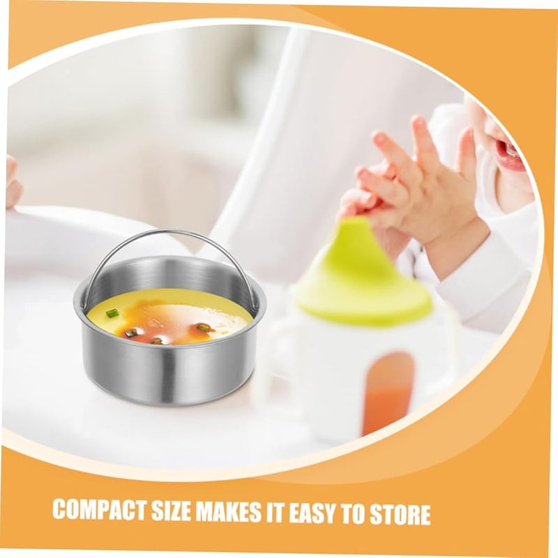 Unomor 304 Stainless Steel Stew Bowl with Handle 600ML Portable Rice and Egg Steamer for Babies Kitchen Use - Image 4