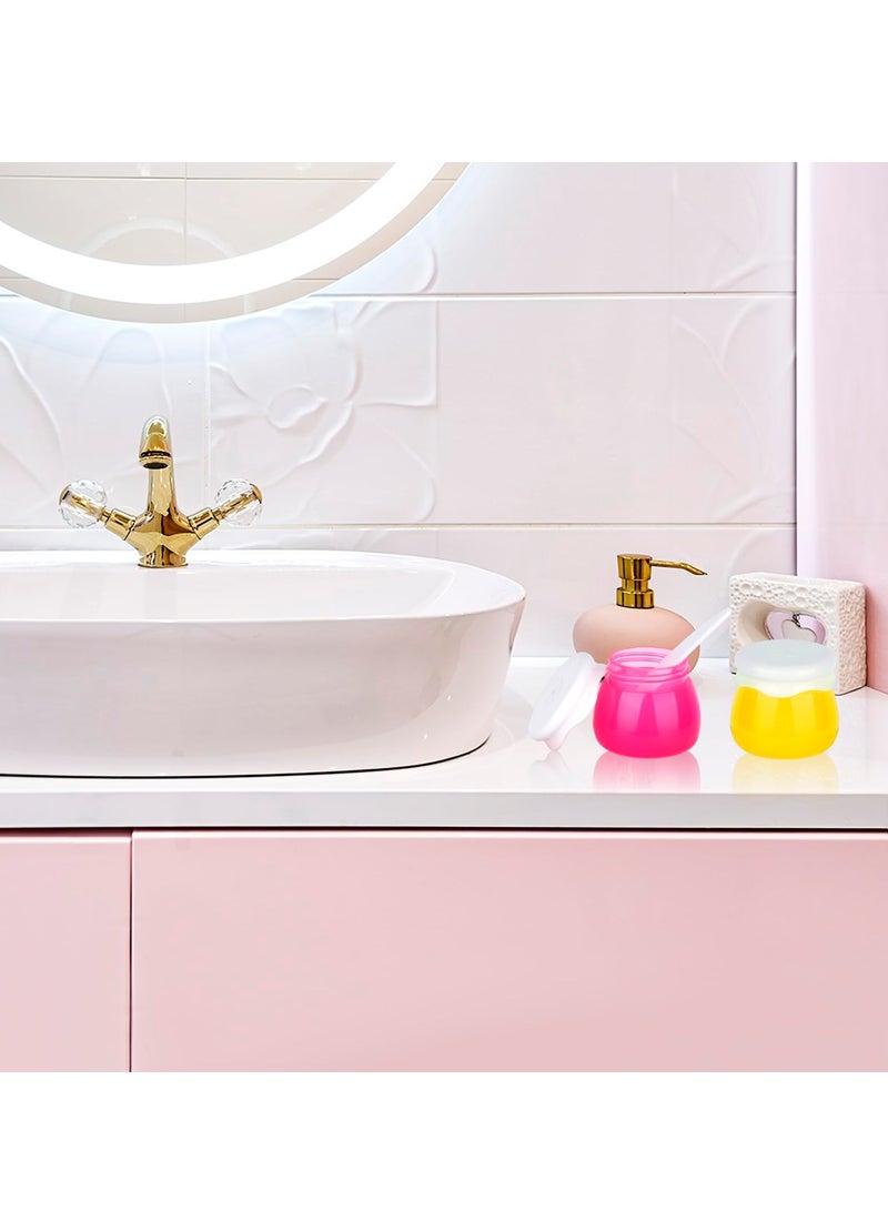 KASTWAVE 4 Pack Refillable Cosmetic Jars - 10ml 10g Small Travel Containers for Toiletries, TSA Approved Leak Proof Travel Size Containers for Lotion, Cream, Makeup, Bead,Eye Shadow, Rhinestone - Image 3