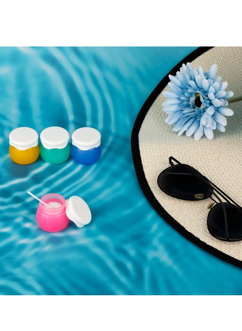 KASTWAVE 4 Pack Refillable Cosmetic Jars - 10ml 10g Small Travel Containers for Toiletries, TSA Approved Leak Proof Travel Size Containers for Lotion, Cream, Makeup, Bead,Eye Shadow, Rhinestone - Image 4