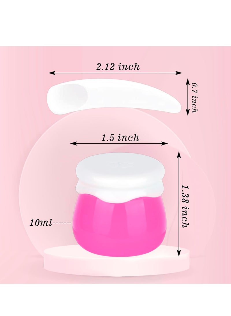 KASTWAVE 4 Pack Refillable Cosmetic Jars - 10ml 10g Small Travel Containers for Toiletries, TSA Approved Leak Proof Travel Size Containers for Lotion, Cream, Makeup, Bead,Eye Shadow, Rhinestone - Image 5