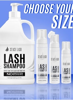 Stacy Lash 6.76 fl.oz / 200ml BIG Eyelash Extension Shampoo Brush/Eyelid Foaming Cleanser/Wash for Extensions & Natural Lashes/Free Safe Makeup Remover/Supplies for Professional & Home Use  - Image 4