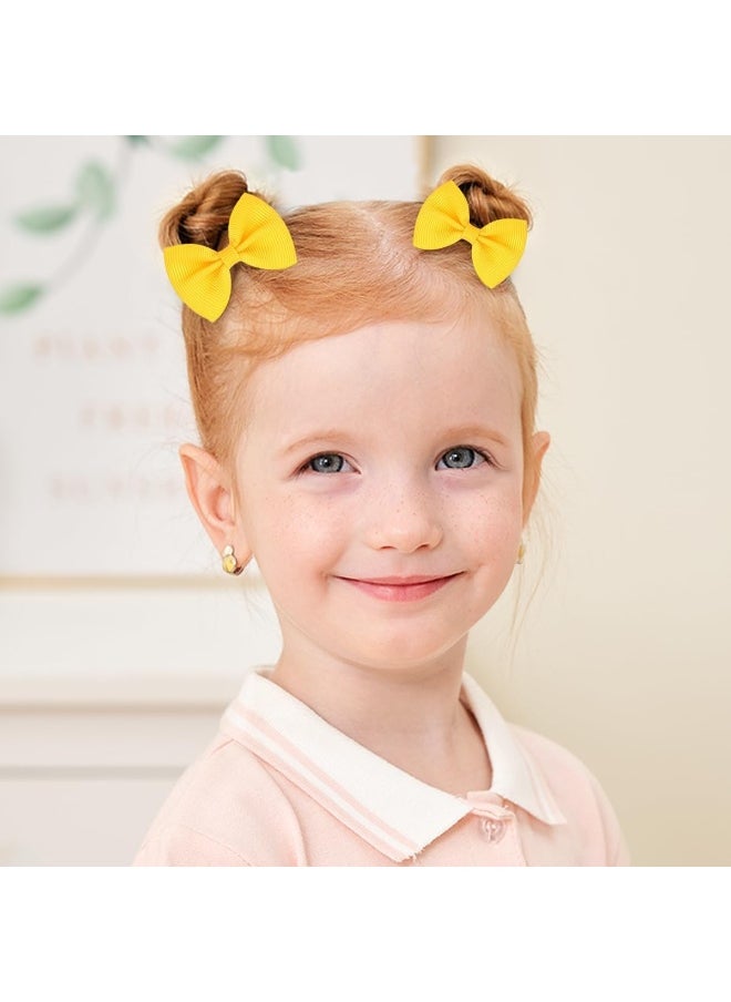choicbaby choicbaby Baby Hair Ties with Bows, 80Piece Small Elastic Toddler Hair Ties Ponytail Holders Hair Ties for Baby Girls Infants Kids Hair Accessories(2 Inch)  - Image 2