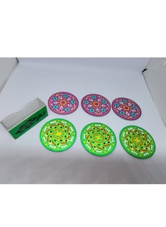 Purple & Green Coasters