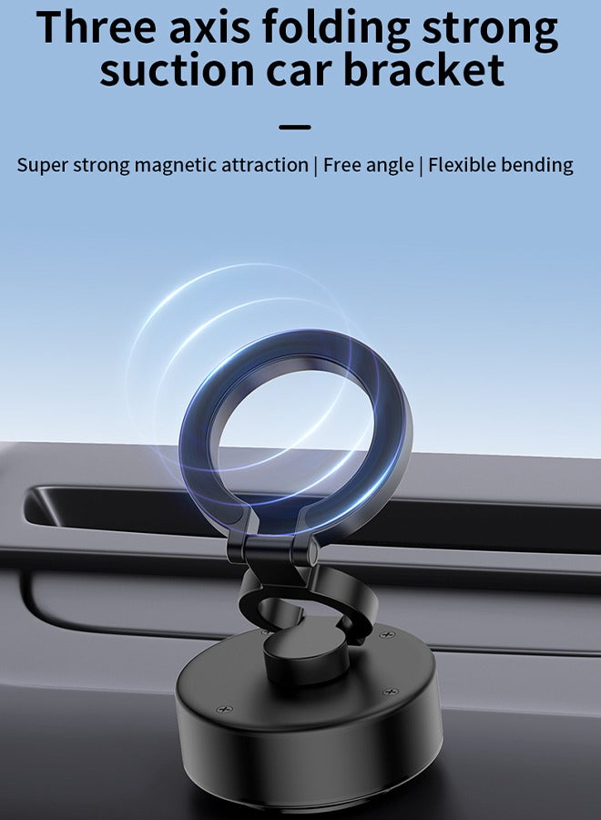 Electric Vacuum Magnetic Suction Phone Mount, Shower Phone Holder, Magnetic Cell Phone Holder for Car/Gym/Mirror/Smooth Surface, Compatible with iPhone & Android  - Image 2