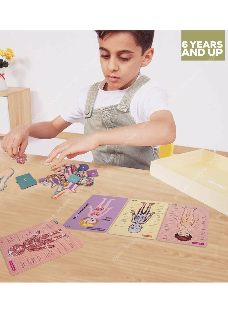 BAYBEE Baybee Kids Early Educational Learning Toys Human Body Parts Organs Model Jigsaw Puzzle Set Kids / Children Toys - Science Toys for Boys Girls Preschool Learning Toys  - Image 5