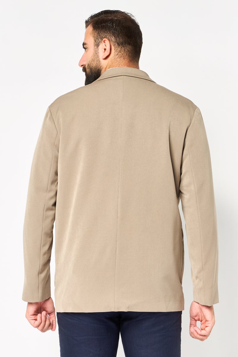 SELECTED Men Drop Shoulder Fit Solid Casual Blazer, Dark Grey - Image 4