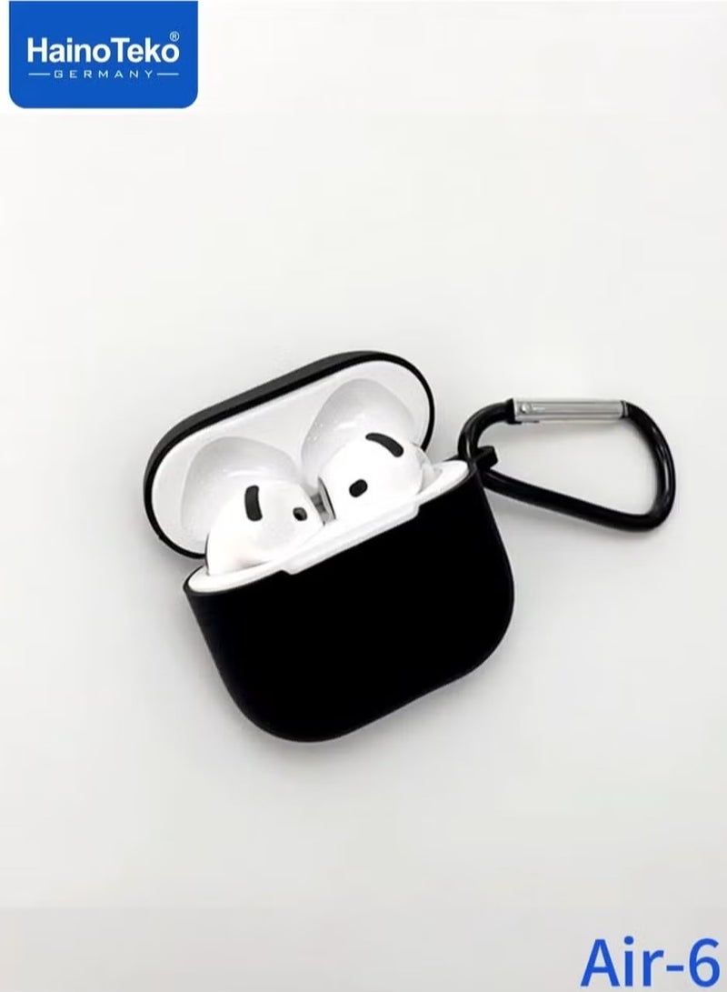 Haino Teko Air-6 Bluetooth Earphones with Built-in Speaker, Multi-Functional Touch Control, High-Quality Microphone, Compatible with iPhones & iPads – Wireless Earbuds for Music, Calls & Hands-Free Experience, White - Image 3