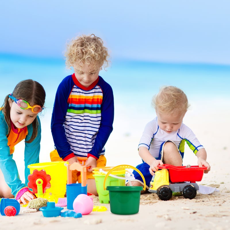 Pail Outdoor Beach Sand Bucket Seaside Sand Bucket with Handle - Image 5