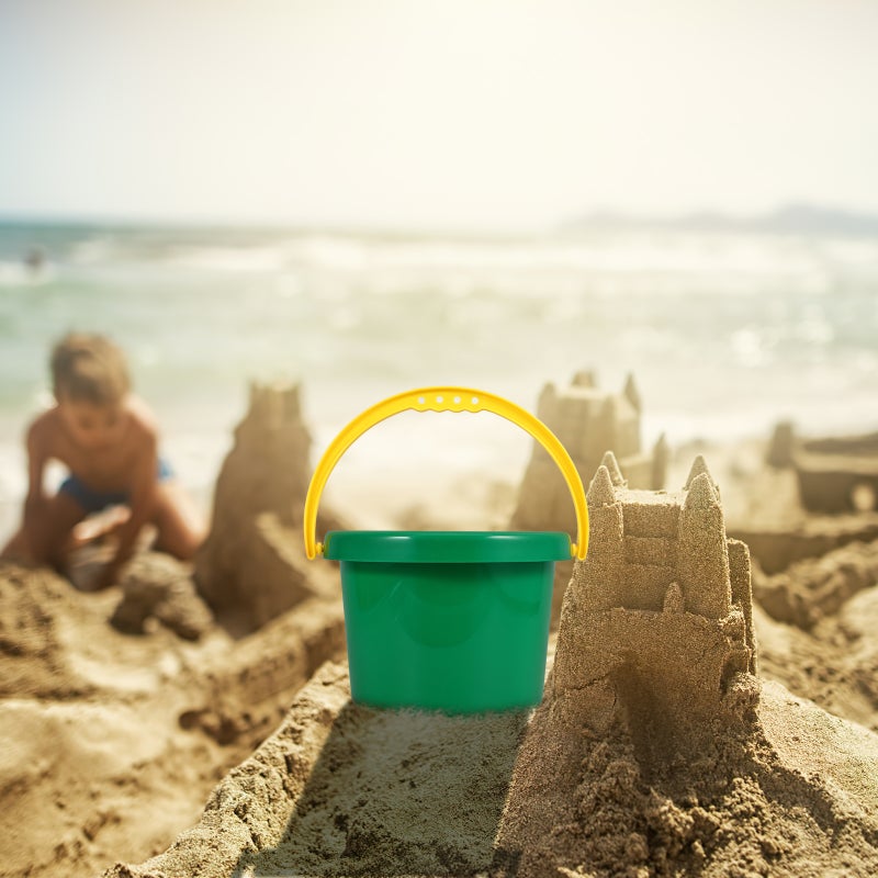 Pail Outdoor Beach Sand Bucket Seaside Sand Bucket with Handle - Image 4