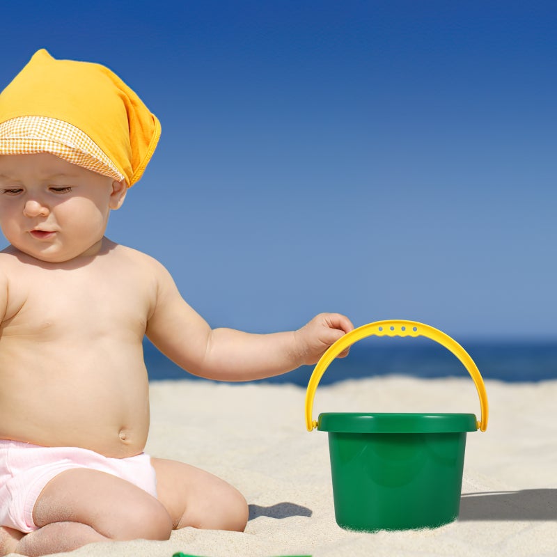 Pail Outdoor Beach Sand Bucket Seaside Sand Bucket with Handle - Image 2