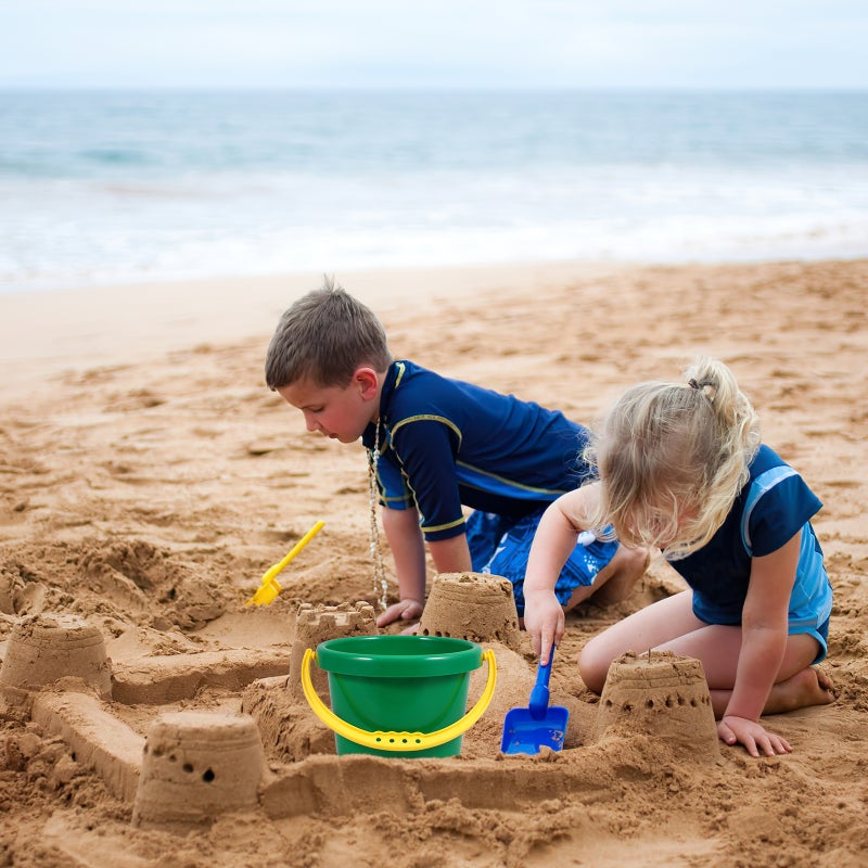 Pail Outdoor Beach Sand Bucket Seaside Sand Bucket with Handle - Image 3