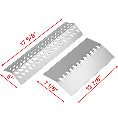 Charbrofire 47628 87048 Heat Plates Flame Tamer 4 Burner Grill Replacement Parts for Bull 26038 26039 47629 69008 Bull Angus, Cal Flame G Series G3 G4 P4 Lion Premium L60000 L75000 Stainless Steel Heat Shield - Image 5