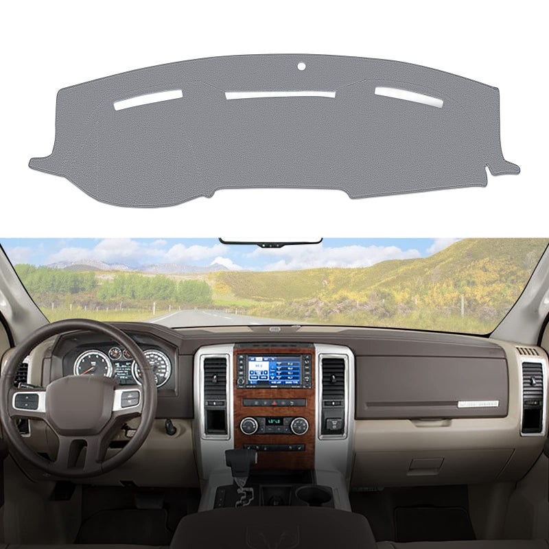 BERKSYDE Dashboard Dash Cover Mat Carpet Compatible with 20102014 Dodge Ram 1500 2500 3500