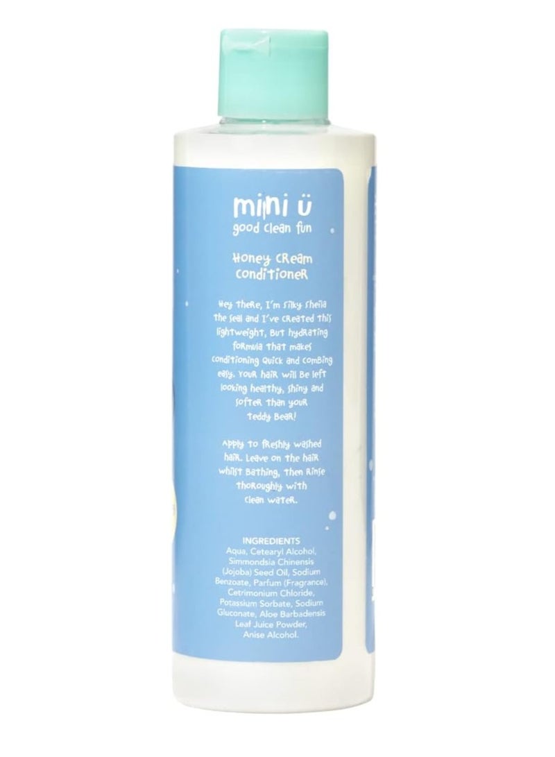 Mini U Honey Cream Conditioner, White - Ideal for Kids, Suitable from Newborn - Naturally Derived & Made in UK - Image 2