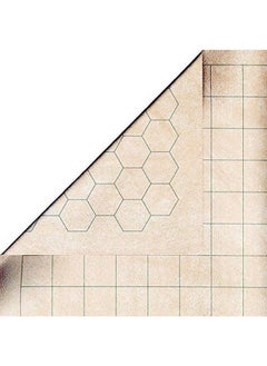 Chessex Chessex Megamat - Vinyl RPG Megamat - Smooth & Tough - 34.5 inches x 48 inches - Reversible 1-inch Squares & 1-inch Hexes - TTRPG RPG DND D&D Dungeons and Dragons,CHX97246 