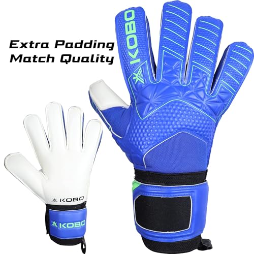 Kobo Football/Soccer Goalie Goal Latex Keeper Gloves, Strong Grip for The Toughest Saves (6.5) - Image 4