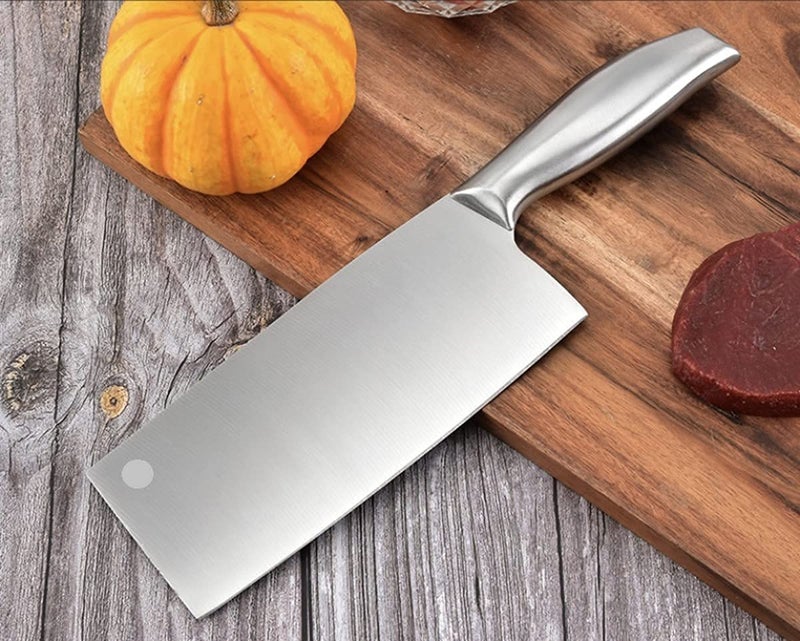 yomith Stainless Steel Home Kitchen Chef Knife, Santoku Knife, Cleaver knive Comfortable Handle Sharp Knife for Cutting, Chopping, Slicing, Fruits Vegetables and Meat (1 PCS C-C) - Image 3