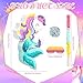 Harrycle Small Unicorn Piata with Piata Stick Blindfold and Confetti Rainbow Unicorn Piata for Girls Birthday Party Pink Unicorn Party Supplies for Princess Parties Fiestas DecorationsUnicorn Mermaid - Image 4