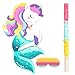 Harrycle Small Unicorn Piata with Piata Stick Blindfold and Confetti Rainbow Unicorn Piata for Girls Birthday Party Pink Unicorn Party Supplies for Princess Parties Fiestas DecorationsUnicorn Mermaid - Image 2