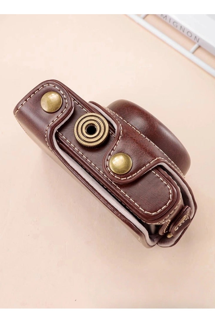 Compatible with Sony Black Card RX100M7 M6 M5 M4 M3 M2 Leather Case Mirrorless Camera Bag Shoulder Photography Bag - Image 2