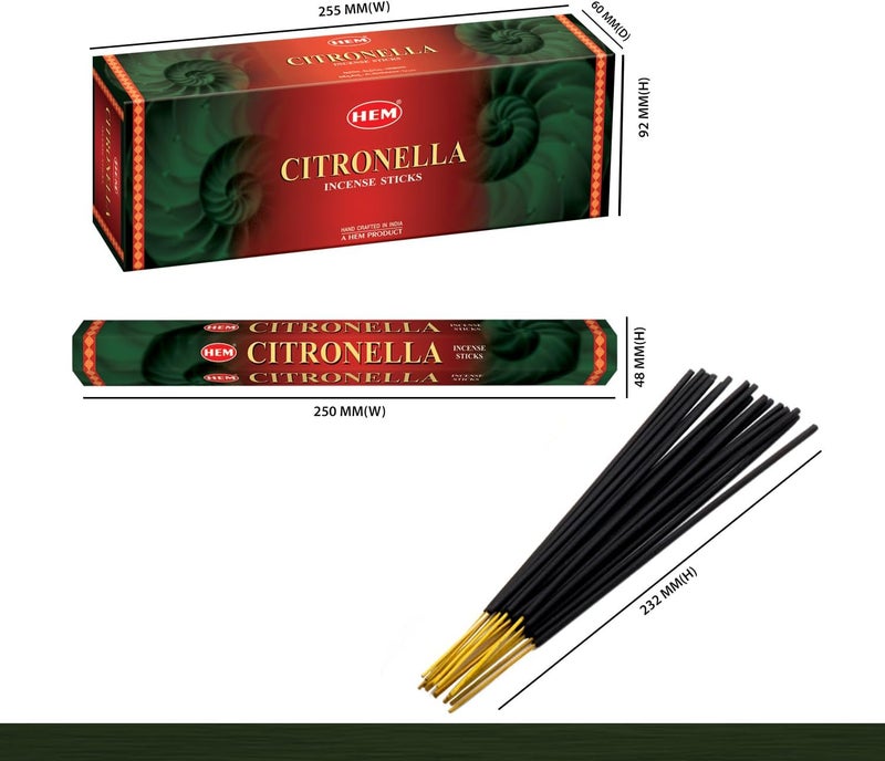 HEM Bulk storage easy optimized build Hem Citronella Incense Sticks, 120 Count Precision processed material - Image 2