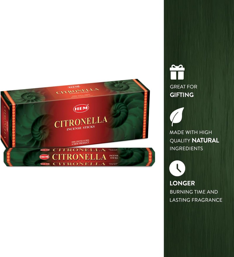 HEM Bulk storage easy optimized build Hem Citronella Incense Sticks, 120 Count Precision processed material - Image 3