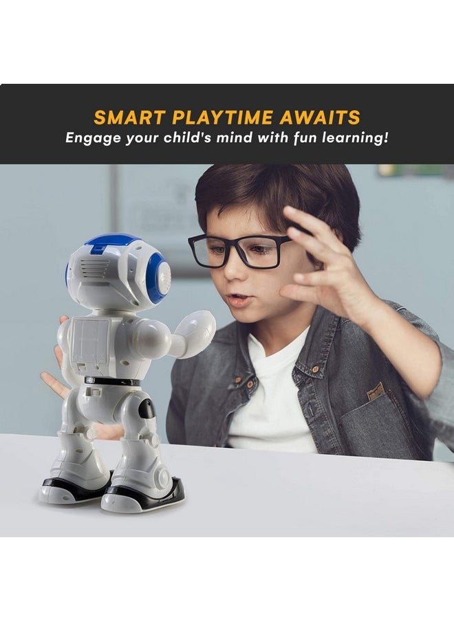 Top Race Programmable Led Rc Robot Toys - Interactive 12-Inch Tall Dancing And Talking Robot For Kids  - Image 2