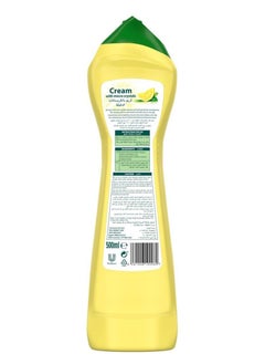 Jif Pack of 2 Lemon Cream Cleaner With Micro Crystals Yellow 500 ml  - Image 5