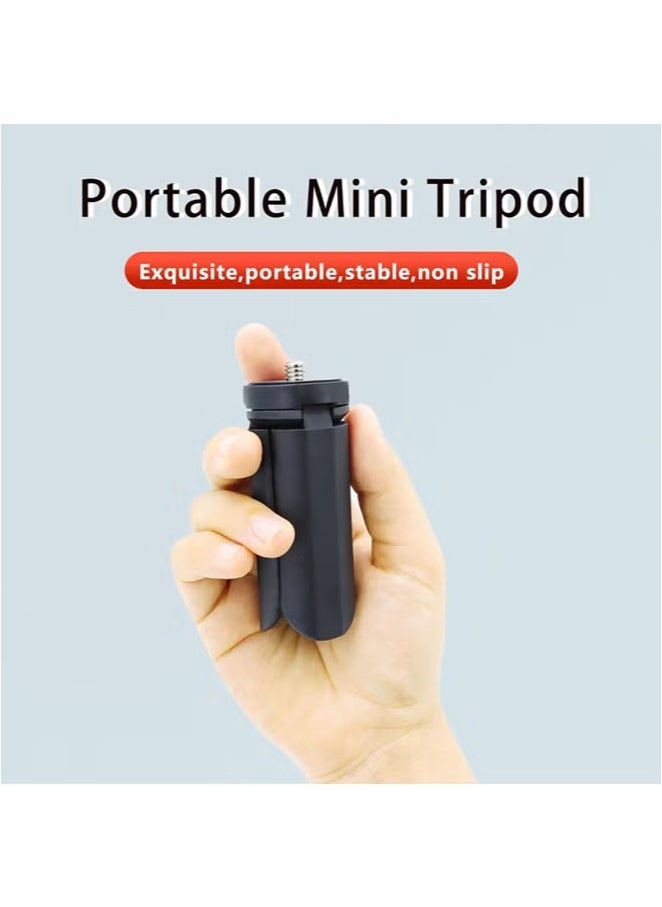 Generic - Mini Tripod for DJI Osmo Pocket 3 & 2, Portable 1/4" Stand Mount, Lightweight Selfie Tripod Compatible with GoPro, Insta360, OSMO Action, XiaoYi, Feiyu Pocket & Action Cameras - Image 1