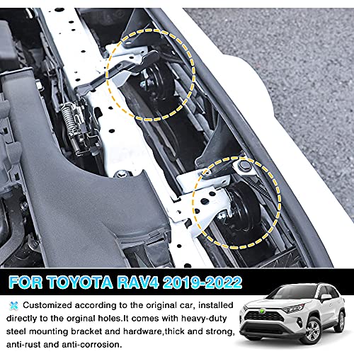 Autorder Car Horn Kit for Toyota RAV4 2025 2024 2023 2022 2021 2020 2019 Accessories 12V Snail Horn Waterproof High Low Tone Car Trumpet Replacement (Black) - Image 5