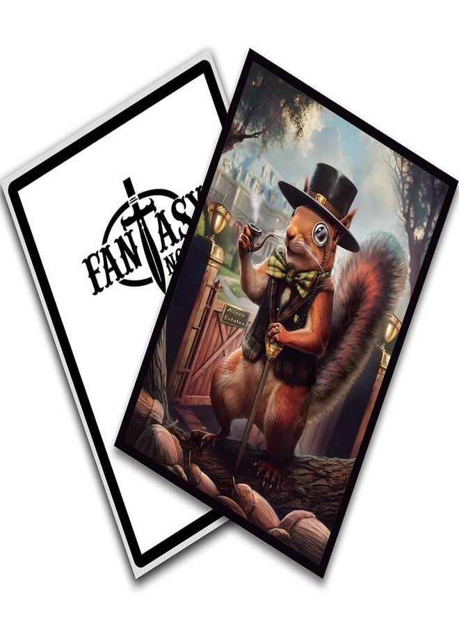 Fantasy North - Sir Peregin Nutley - Acorn Aristocrat - 100 Textured Matte TCG Card Sleeves - Fits Magic MTG Commander Pokemon and Other Card Games - Playing Card Sleeves - Image 4