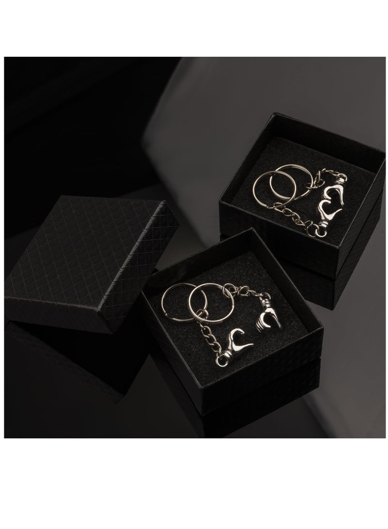 Excefore Cute Keychain for Boyfriend Funny Valentines Gifts, Matching Keychains for Best Friends Boyfriend Girlfriend, Cute Couple Gifts for Boyfriend Keychain - Image 4