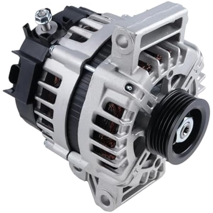 MISIOEK Alternator Compatible with 2008-2011 Chevy HHR 2.2L 2.4L 12V 130A 5-Groove Pulley Clockwise 15923218 - Image 2
